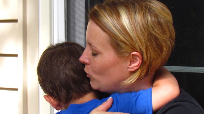 The first hello is always shy...but give him time, our little guy.