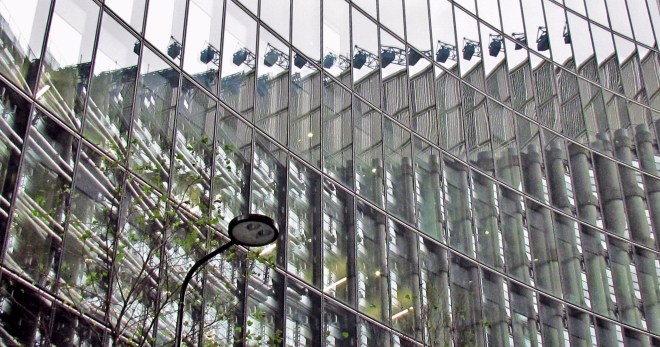 Reflections are just reflections until they become art...construction never looked so good!