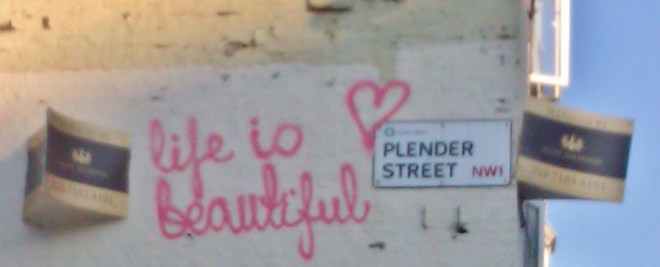 And finally (blurrily?)... Life is Beautiful. Yes. Yes it is!